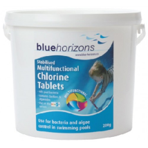 Blue Horizons Multifunctional Chlorine,200g Tablets 5Kg (5 Kg)