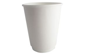 Hot Cup, 12oz, Double Wall, White