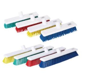 Broom Head, RS, Soft Bristle, 30cm / 12'', Red