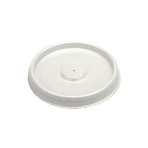 Lid for Paper Cup, White, No Hole, 4oz