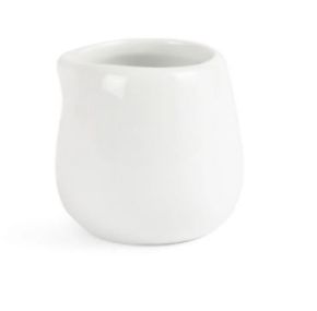 Milk Jug, Porcelain, Handless, 1.5oz