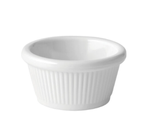 Ramekin, Fluted, White, 4oz