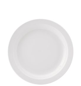 Narrow Rim Plate, Utopia Pure White, 10"