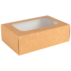 Platter Box, Window Box Only, Extra Small, Kraft