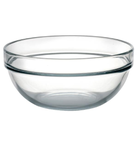 Mixing Bowl, Glass, Stackable, 1.1L