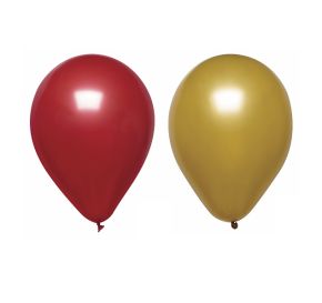 Balloons, Metallic Red and Gold