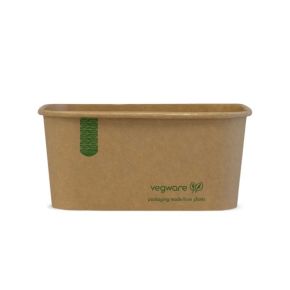 Deli Container, Rectangle, Kraft, 34oz