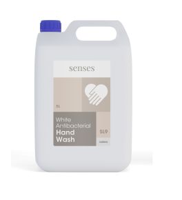 Hand Soap, Antibacterial, White, 5L