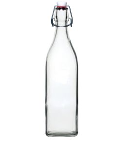 Glass Bottle, Swing Top, 1 Litre