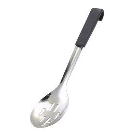 Serving Spoon, Black Handled (Slotted)