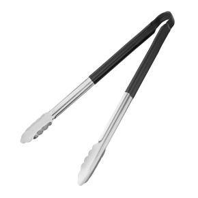 Tongs, Serving, Black, Long Handled