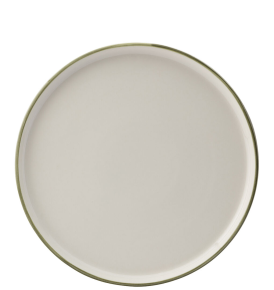 Walled Plate, Homestead Olive, 10.5"