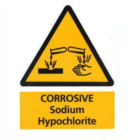 JanSan Corrosive Sodium Hypochlorite Sign