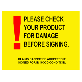 JanSan Delivery Information Gloss Label,Adhesive 210 x 148mm
