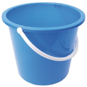 JanSan Round Plastic Bucket 10 Litre Blue