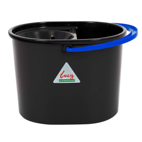 JanSan Recycled Oval Bucket & Wringer,5L Blue