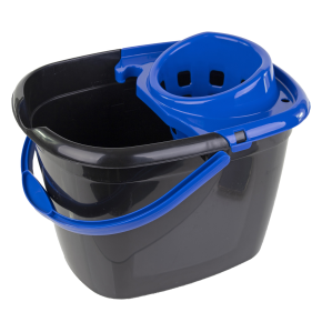 JanSan Recycled Bucket & Wringer 14L,Blue