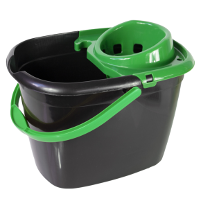 JanSan Recycled Bucket & Wringer 14L,Green