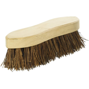 JanSan Wooden Hand Scrub Brush Bassine,Stiff 8"
