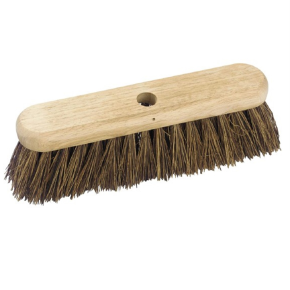 JanSan Wooden Broom Head Stiff Bassine,12"