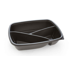 Sabert HOT78330 Fastpac 3 Compartment,Microwavable Container 900ml
