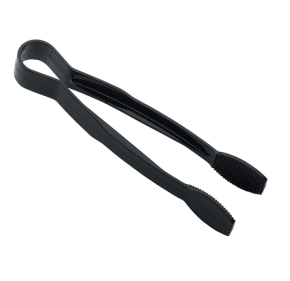 Tongs, Polycarbonate, Black, 23cm