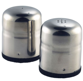 Salt and Pepper Shakers, Stainless Steel