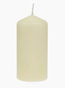 Candles, Ivory, Pillar, 78mm x 250mm