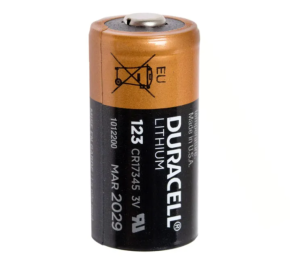 Batteries, Lithium, Duracell CR123, 3V