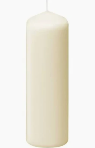 Candles, Cream, Pillar, 70mm x 200mm