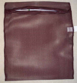 Zipped Net Bag, Burgundy, 23" x 28"