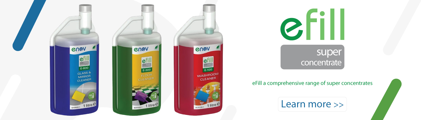 Enov eFill a comprehensive range of super concentrate chemicals at Cleaning Products only