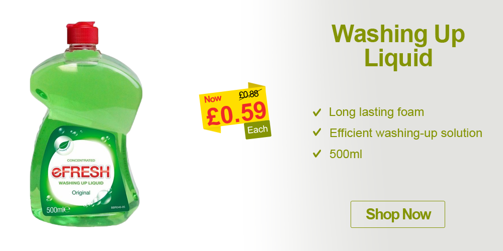 cleaning products ecare washing up liquid offer campaign banner
